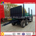 Four Axle Full Flatbed Side Posts Trailer with Turntable Drawbar